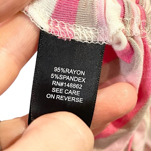 Torrid Super‎ Soft Pink Stripes Scoop Neck Side Tie Tank Stretchy Beach Knit 3X - Picture 5 of 6